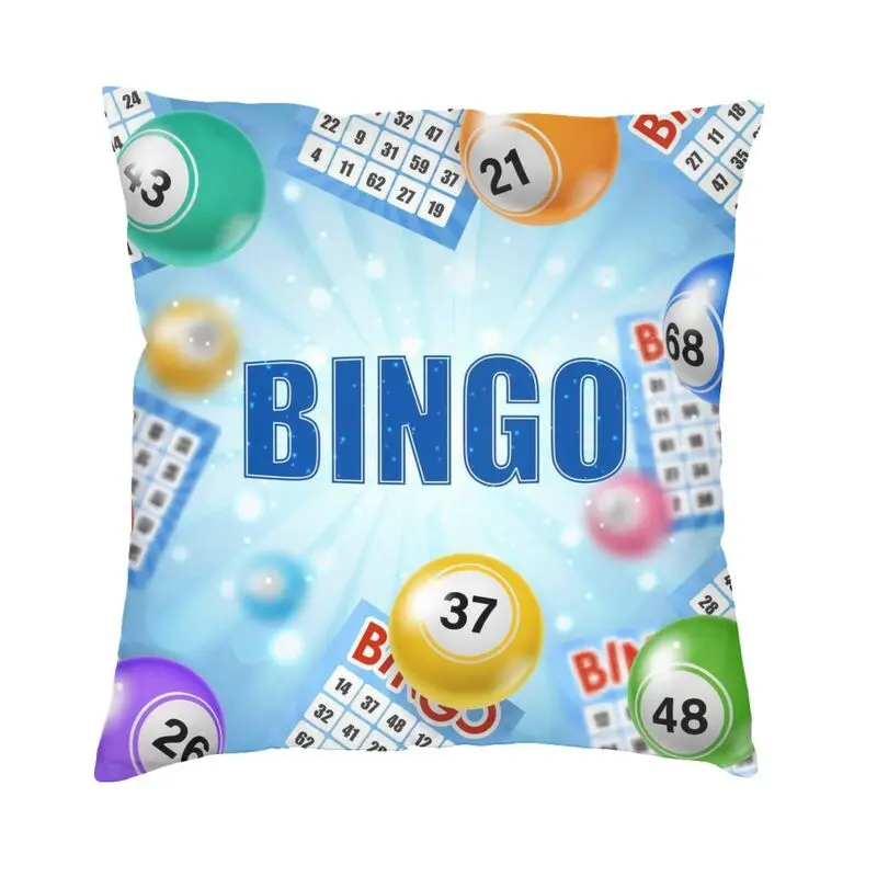 Bingo Queen Bingo Player Paper Game Nordic Throw Pillow Cover Living Room Decoration Cushions for Sofa