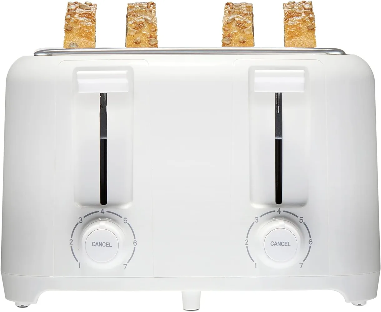 

4 Slice Toaster with Extra Wide Bagel Slot Cool Touch Wall Tone Selector