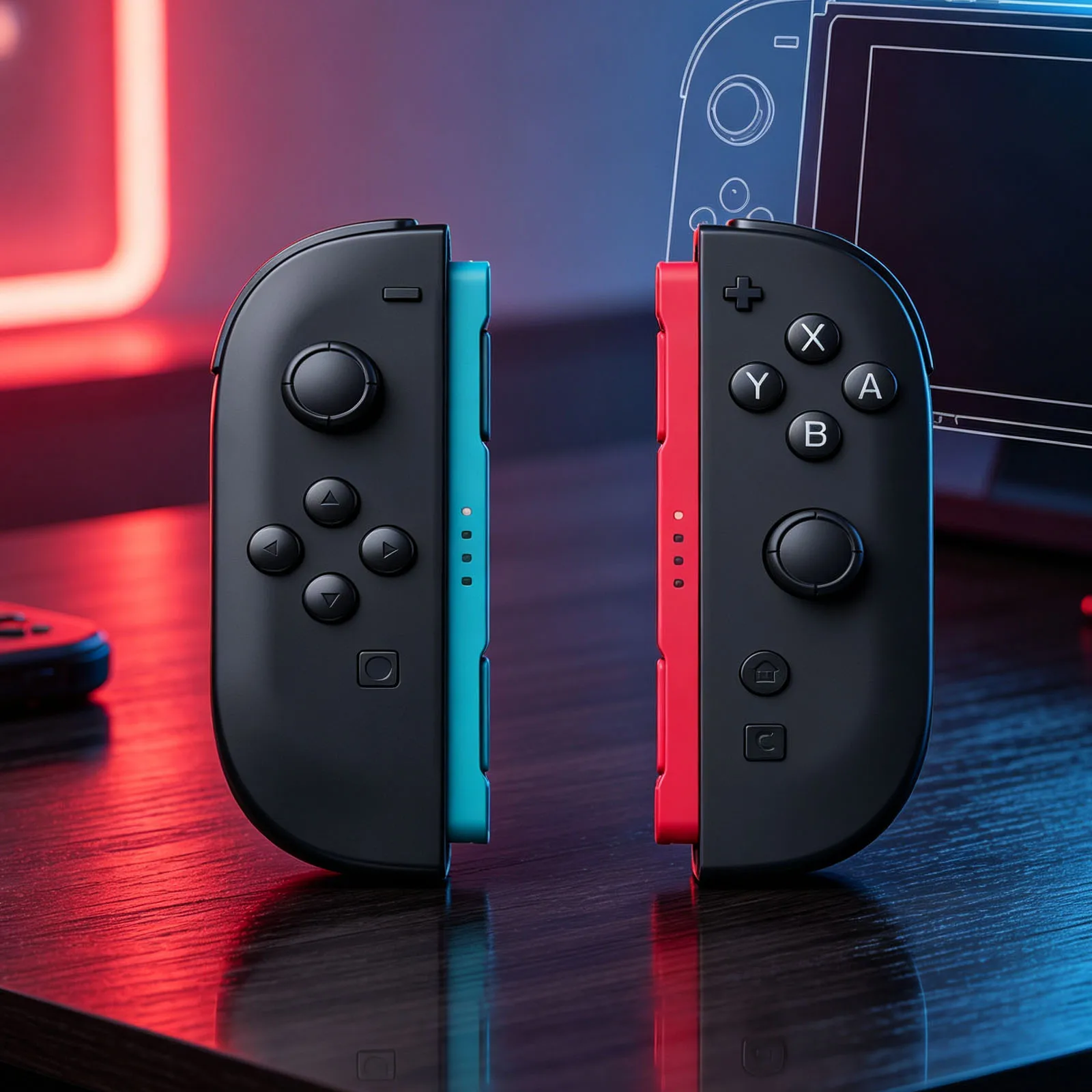 Wireless Bluetooth Game Controllers for Switch 2 with L/R Joystick Gamepad Replacement Joy-Cons Grip for NS2 Console