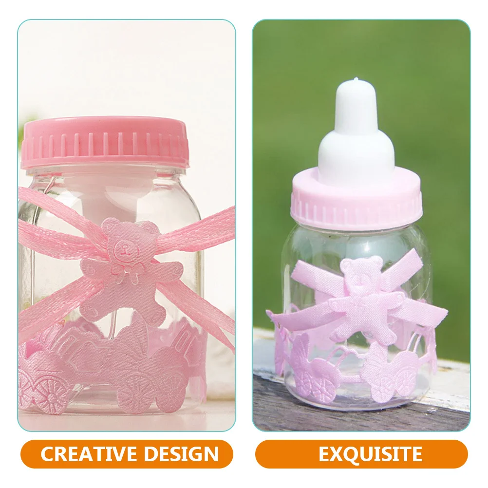

24Pcs Small Baby Bottles Candy Box Candy Container Party Favor Boxes for Baby Shower Gender Reveal Party Favors