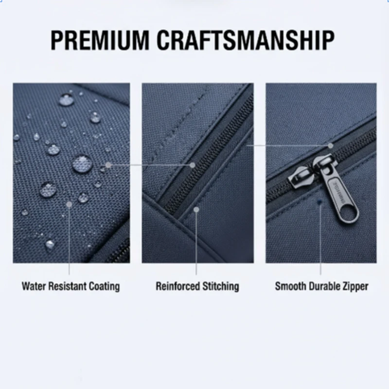 20-35L حقيبة كمبيوتر الأعمال القابلة للتوسيع واجهة USB على ظهره حقيبة ظهر ذات سعة كبيرة للتنقل اليومي مقاوم للماء #3