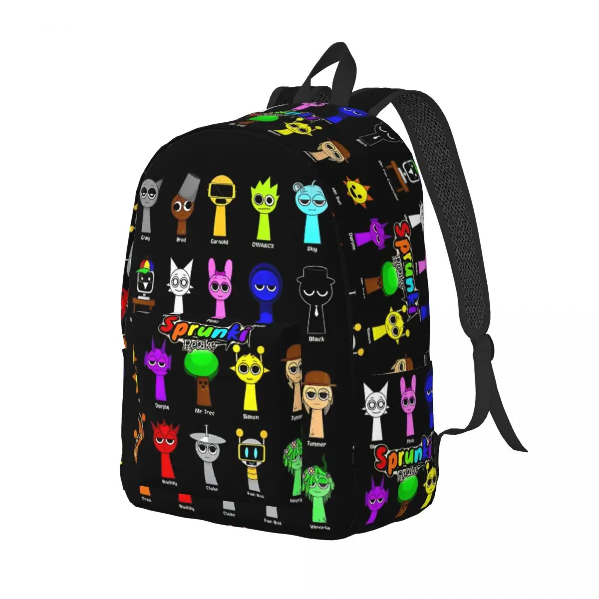 Beats Funny Sprunki Game Backpack Men Women Teenage School Business Daypack Incredibox Music Laptop Computer Shoulder Bag Gift