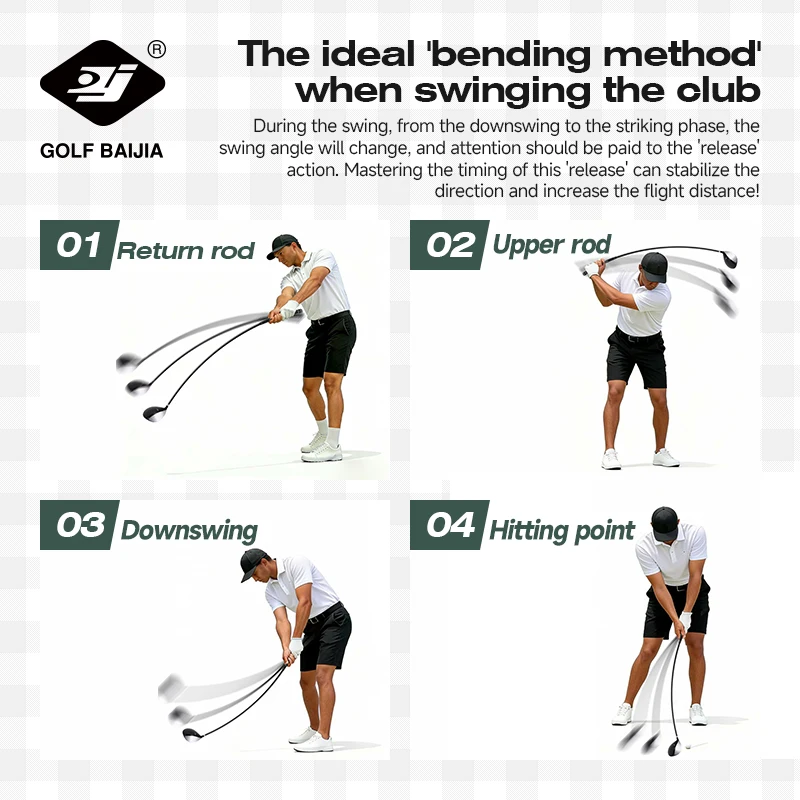 Golf Soft Shaft Practice Stick Driver Swing Rhythm Trainer Specially Designed Equipment for Pre-Tournament Warm-Up