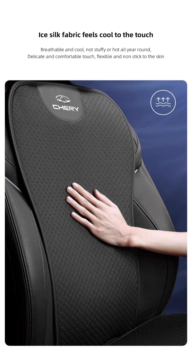 Auto Sitz Pad Rückenlehne Matte Eis Seide Flachs Sitzkissen Abdeckungen Für Chery Tiggo 7 Pro 8 4 5 3 2 T11 5X Amulett Fora QQ IQ Fulwin – Detail 10