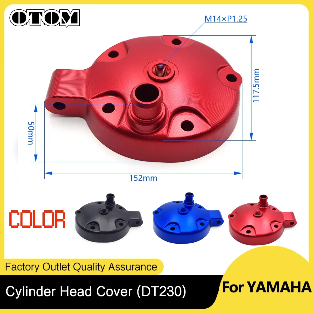 

OTOM Cylinder Head Cover For YAMAHA DT230 Engine Motorcycle Accessories CNC Aluminum Guard Protector Dirt Pit Bike Motocross