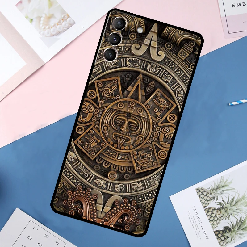 Mayan Calendar Case For Samsung Galaxy S23 S22 S24 Ultra Note 20 S20 S21 FE S9 S10 Note 10 Plus Back Cover