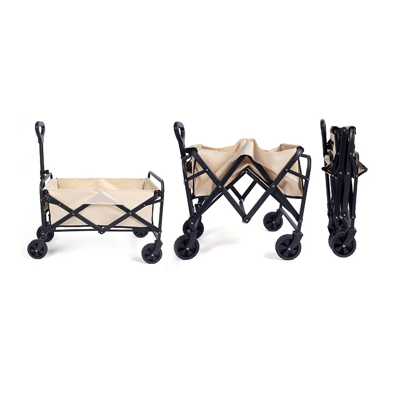 Outdoor Garden Park Utility Kids Wagon Portable 4 Wheel Beach Trolley Cart Foldable Camping Stroller Folding Wagon - view 4