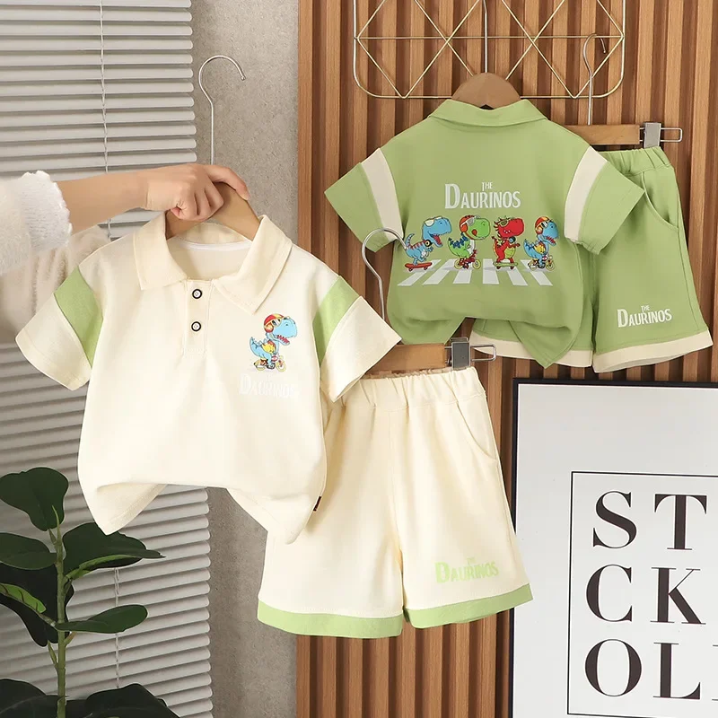 

New Summer Baby Clothes Suit Children Girls Short Sleeved T-Shirt Shorts 2Pcs/Sets Kids Boys Clothing Set Infant Casual Costume