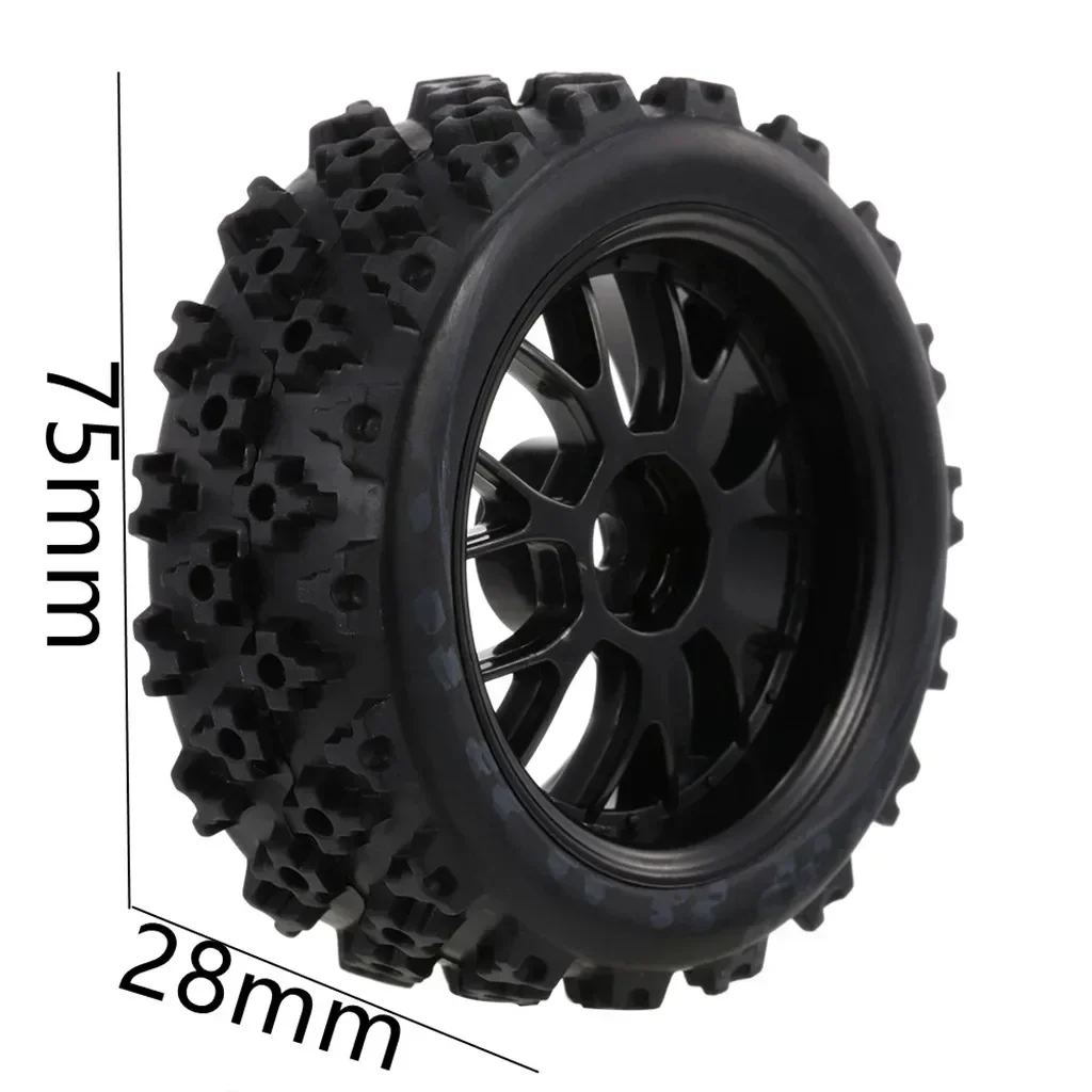 4 Stuks 65Mm 1/10 Op Wegbanden En Wielen Velgen 12Mm Hex Hub Voor Redcat Hpi Tamiya Overschrijden Rc Tourwagen Hsp 144001 94123 94122 Cs