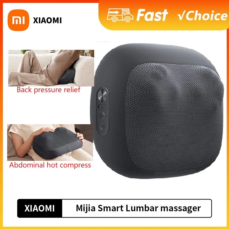 

Оригинальный умный массажер для талии Xiaomi Mijia, успокаивающий массажер для талии 2 в 1, массажер для шеи, разминающий двусторонний горячий компресс