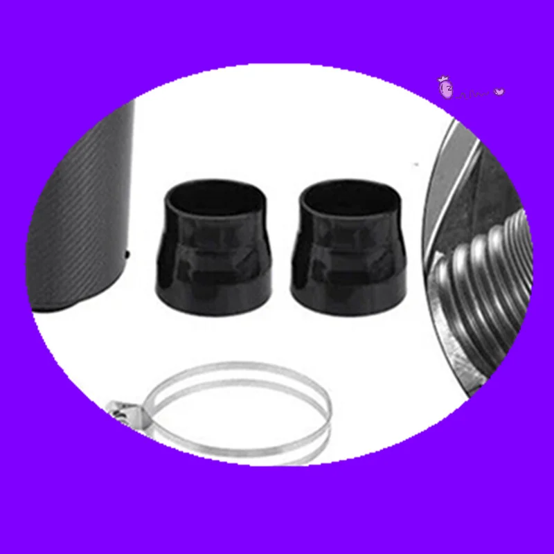 

1 комплект, универсальный автомобильный 3-дюймовый фильтр из углеродного волокна, впускной фильтр холодного воздуха, закрытая индукционная труба, комплект шлангов, запасные части