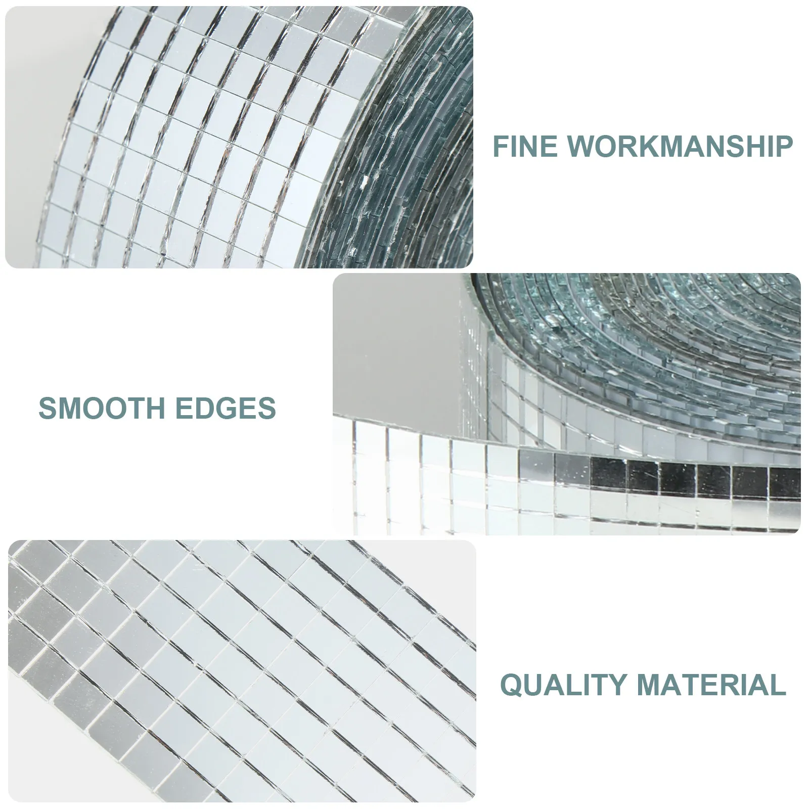 

Наклейки-мозаика на стену 5x5 мм, зеркальные мозаичные наклейки, водонепроницаемые декоративные элементы для дома, кухни, ванной, серебристые, DIY