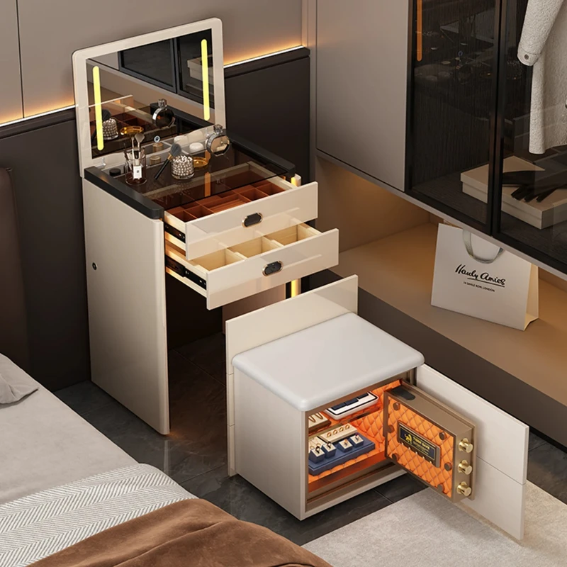 Shelving Compartment Nightstands Hidden Bluetooth Salon Stool Dressing Tables Hotel Corner Mesitas De Noche Asian Furniture