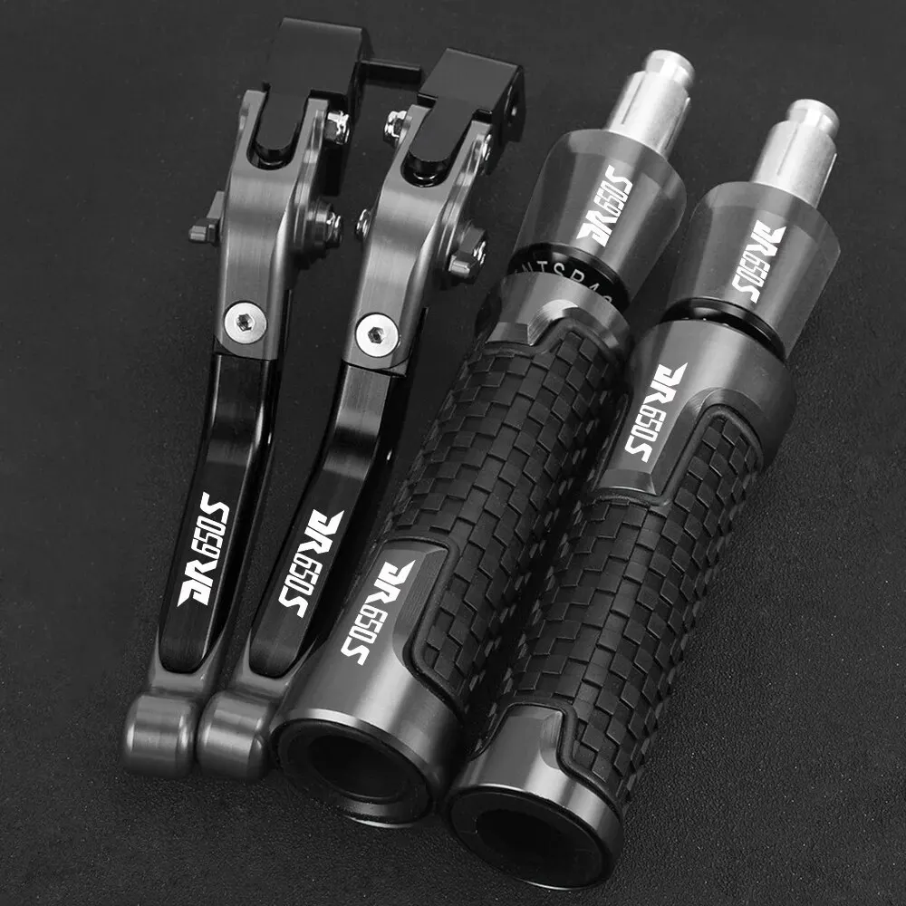 FOR Suzuki DR650S DR650SE DR 650 DR650 S SE 1994-2010 2009 2008 Motorcycle Adjustable Clutch Brake Lever Handlebar grips ends