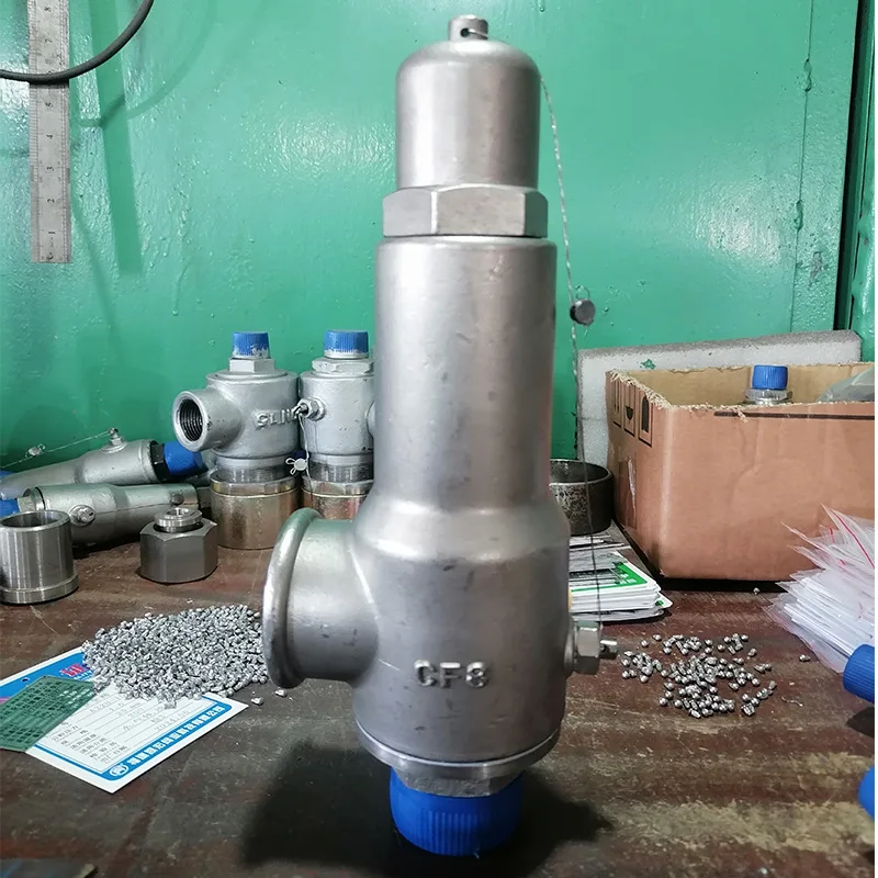 

Stainless steel external thread safety valve A22W-16P spring full opening closed thread valve