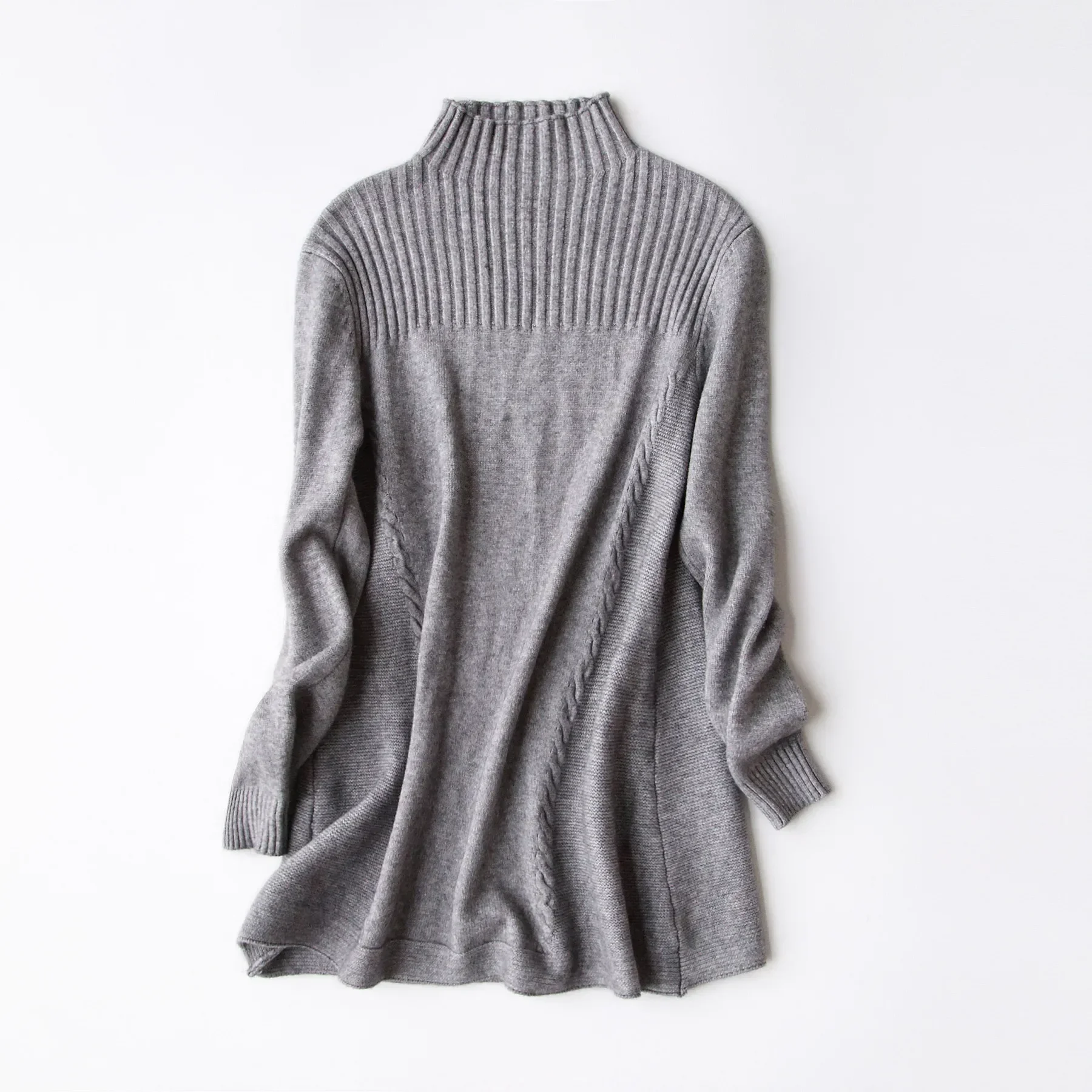 Autumn Winter Women Simple Sweaters and Long Sleeve Casual Crop Sweater Slim Solid Knitted Jumpers 8-7768 view 4
