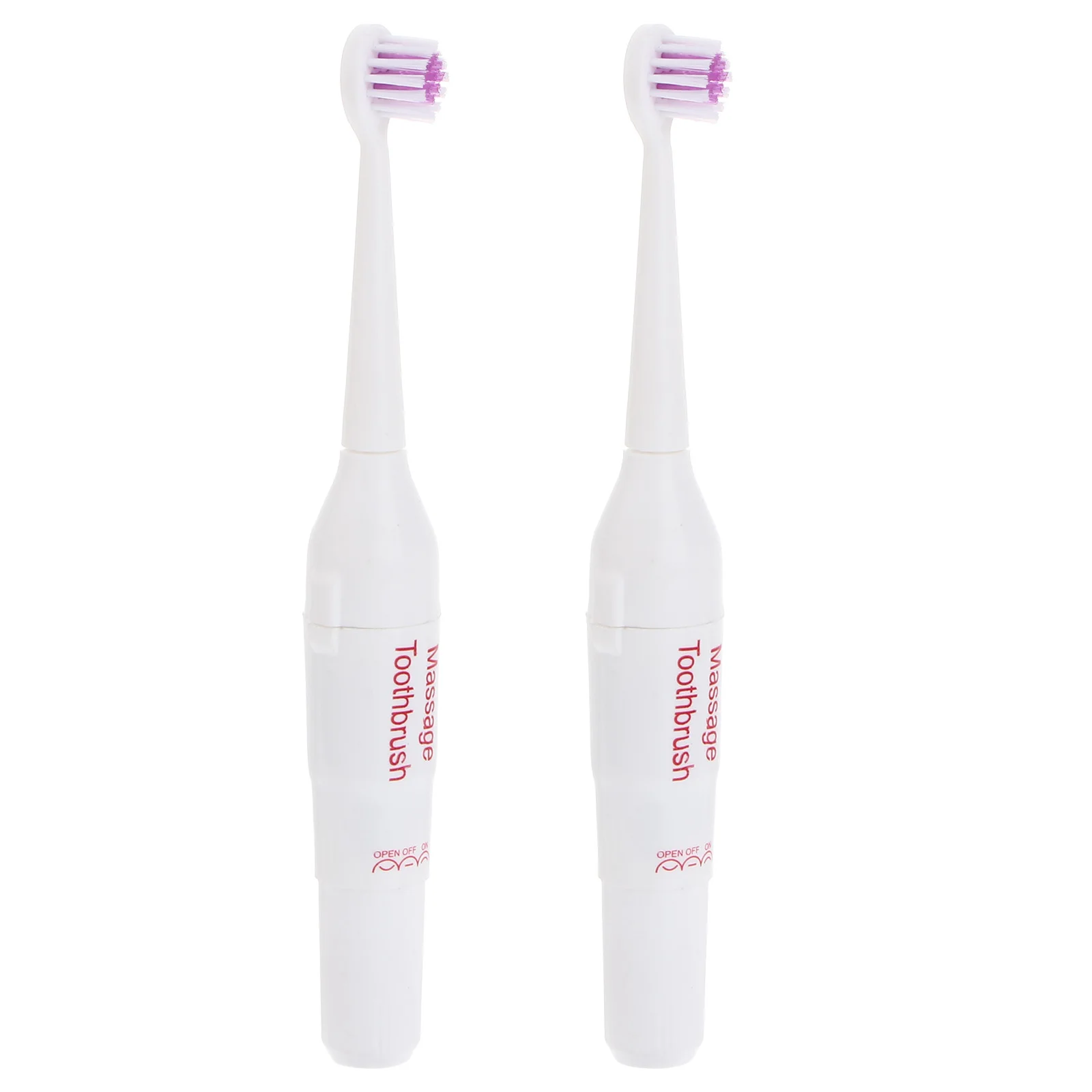 

2 Pcs Electric Toothbrush Soft Bristles Ultrasonic Pet Supplies Waterproof Travel Dog Cat Small Pets