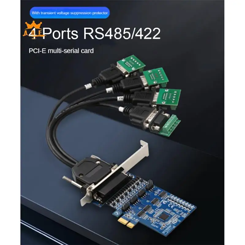 

A08E-PCI-E к RS485/422 Преобразователь последовательных карт промышленного класса с защитой подавления напряжения, 4 порта