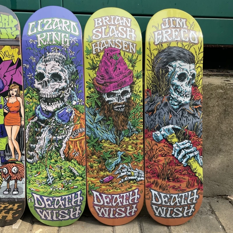 Wish skateboard Decks mesa 100% Canadá América del Norte arce 7 capas prensado en frío cubiertas doble balancín 7,75 8,0 8,25 8,5 pulgadas si