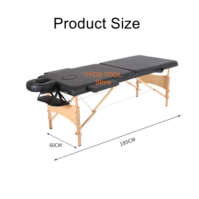 Folding strong beech spa massage bed massage beauty tattoo bed simple portable handheld embroidery bed