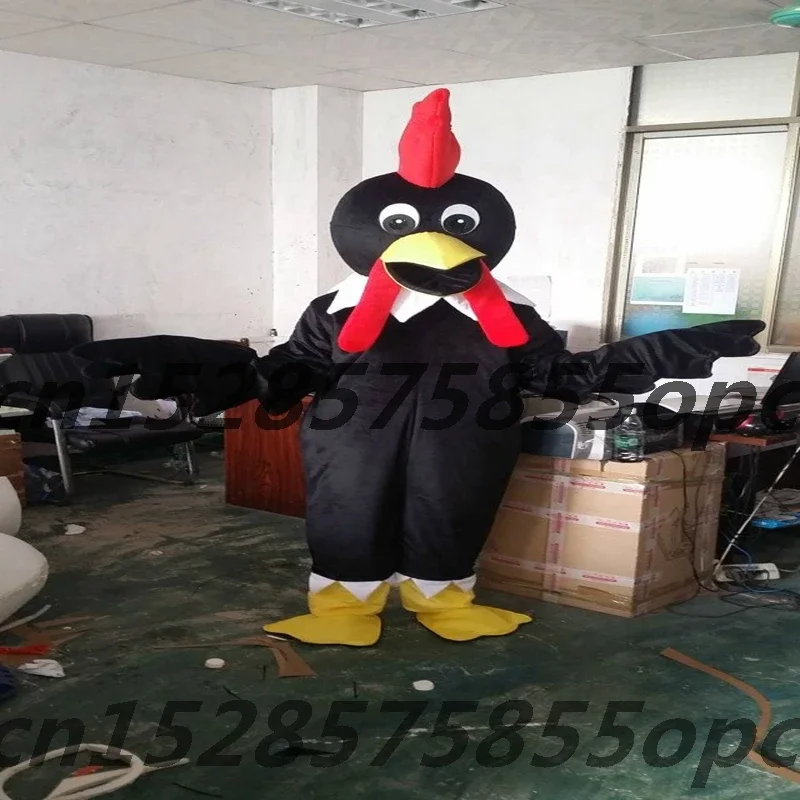 Chicken Mascot Costume Halloween Chick Costume Cosplay Adult Cartoon Character Cock Mask Party Fancy Dress Suit Plan Birthday