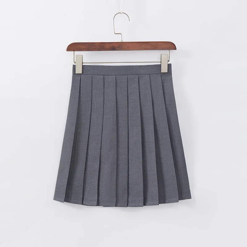 2025 Japanese School Uniform Girls Jk Sailor Suit Gray Three Basic Sailor Uniform 39A 42A Pleated Skirt Women Cosplay Costume