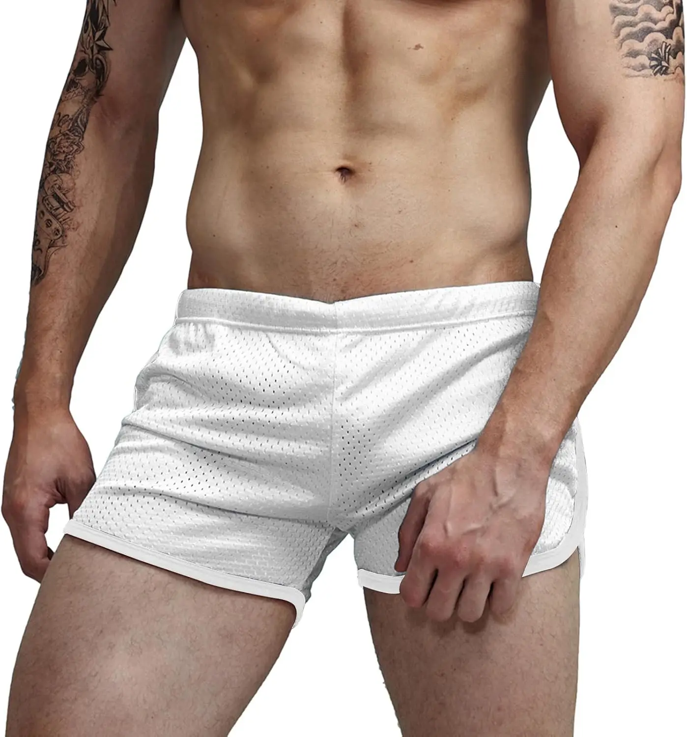 

AIMPACT Mens Running Shorts Breathing Workout Gym Booty Short Shorts Sexy
