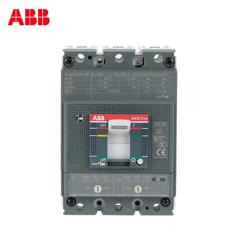 

ABB новая модульная светодиодная лампа, автоматический выключатель MCCB XT1S160 TMD32/450 FFC 3P