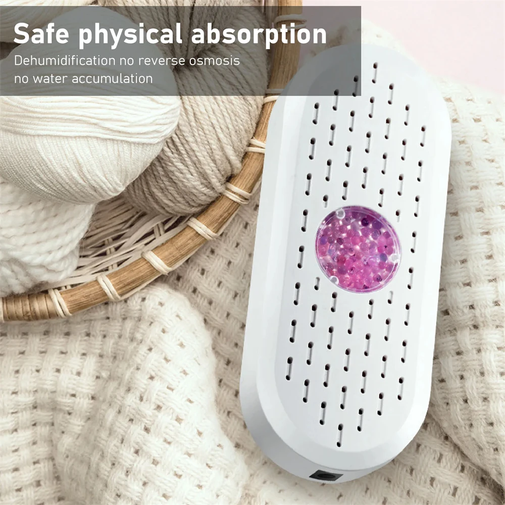 Cycle Portable  Air Dehumidifier Home Hygroscopic Machine Reusable Moisture Absorbing Machine For Wardrobe Shoe Cabinet Bookcase image 3