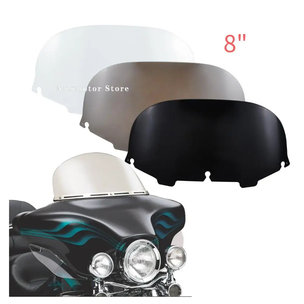 Motorcycle Wave Windshield Windscreen Fairing Wind Deflector For Harley Touring Electra Glide Street Ultra Classic FLHX 96-13