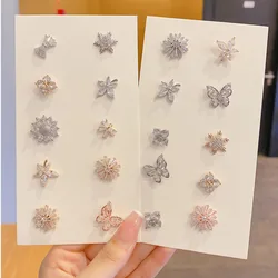2022 Multifunction Brooches Boutique Zircon Crystal Buckle Pins Neckline Anti Exposure Brooch Pin Mini Flower Brooches Jewelry