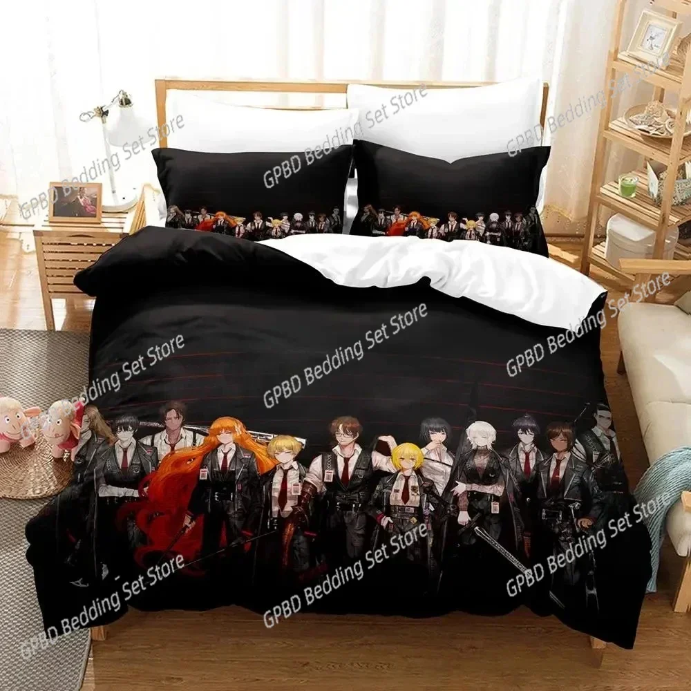 3D Print Anime Game Limbus Company Comfortable Duvet Quilt Cover Pillowcase Bedding Set Children Bedroom Decoration Home Textile