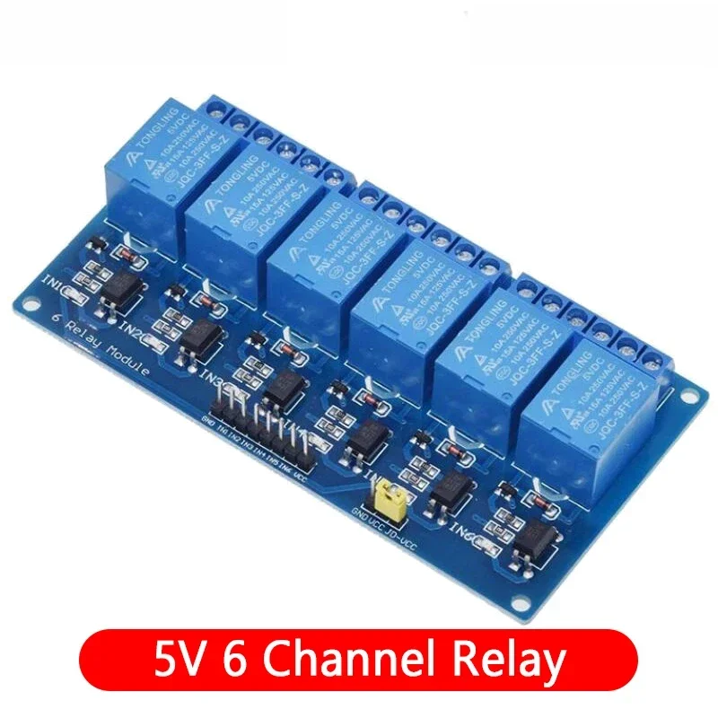 Optocoupleur En Stock Module De Relais 5v 12v 1 2 4 8 Voies Pour Arduino1 2 4 8 Module De Relais 8 Canaux Avec Sortie 5 PCS