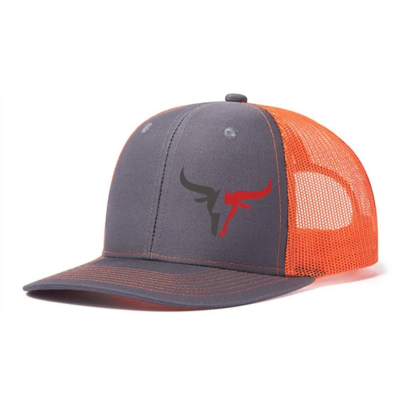 الربيع الصيف الجديد الثور رئيس طباعة ظلة صافي قبعة أوروبا أزياء الهيب هوب شاحنة قبعة قابل للتعديل الشارع الرقص قبعة بيسبول #4