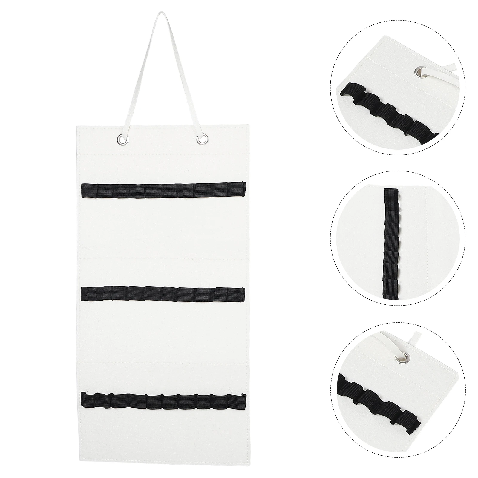 

Hair Accessories and Ring Storage Rack Hangers Hoop Holder Beige Accessory Organizer for Girls Child