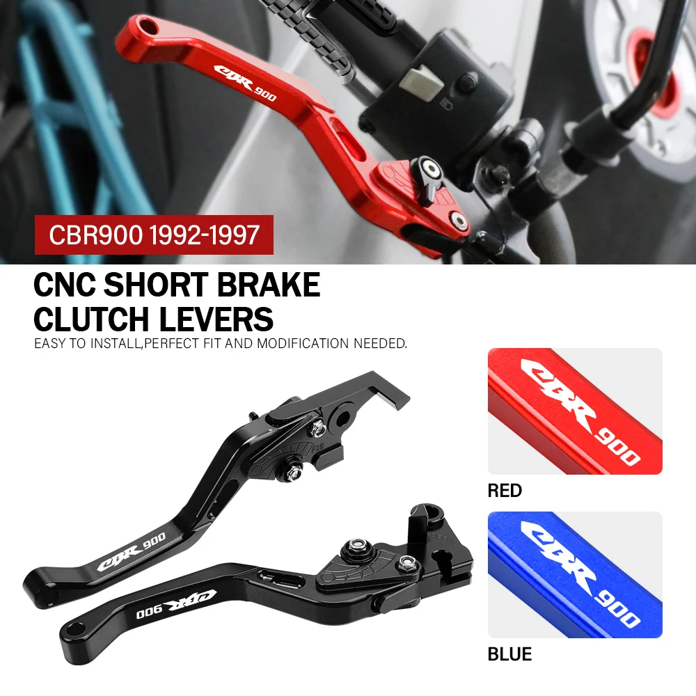 

For HONDA CBR900 1992 1993 1994 1995 1996 1997 CBR900 Motorcycle Adjustable Brake Clutch Levers Handle CNC Aluminum Accessories