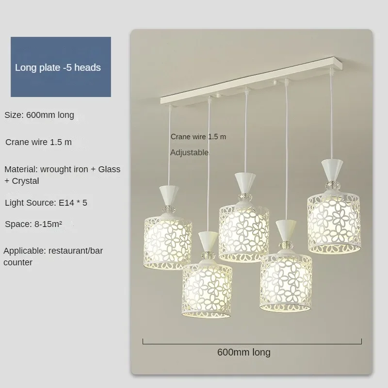 Dining Room Chandelier Simple Modern Creative Cream Wind Lighting Nordic Design Sense Round Table Three Dining Room Bar Lamps