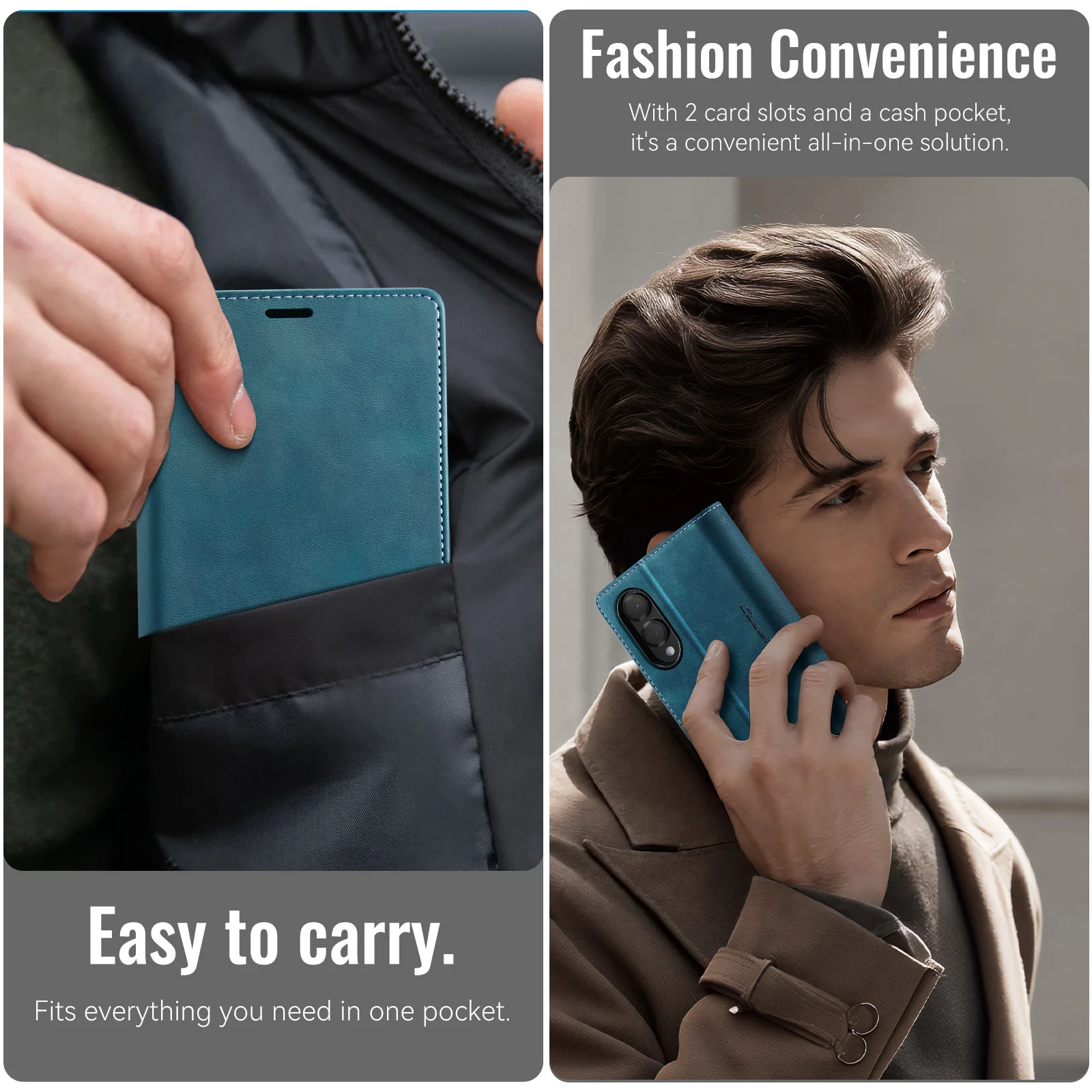 Hot sales Vintage Style Flip Cards Wallet Leather Cover for Samsung Galaxy Z Fold8 Fold 8 Wide Book Stand Shockproof Slim fit view 3