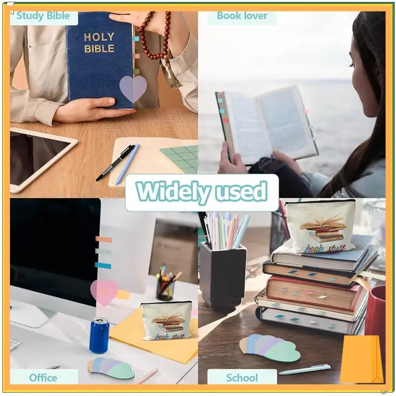 

L52A-Annotation Set, Pencil Case Pouch, 300 Clear Sticky Notes, 2640 Sticky Labels, 11 Gel Ink Pens, 12 Highlight Markers