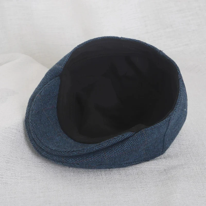 Autumn Beret Hat for Baby Boys Girls Retro Wool Infant Hats Striped Newsboy Flat Cap Winter Toddler Kids Accessories 1-4Y