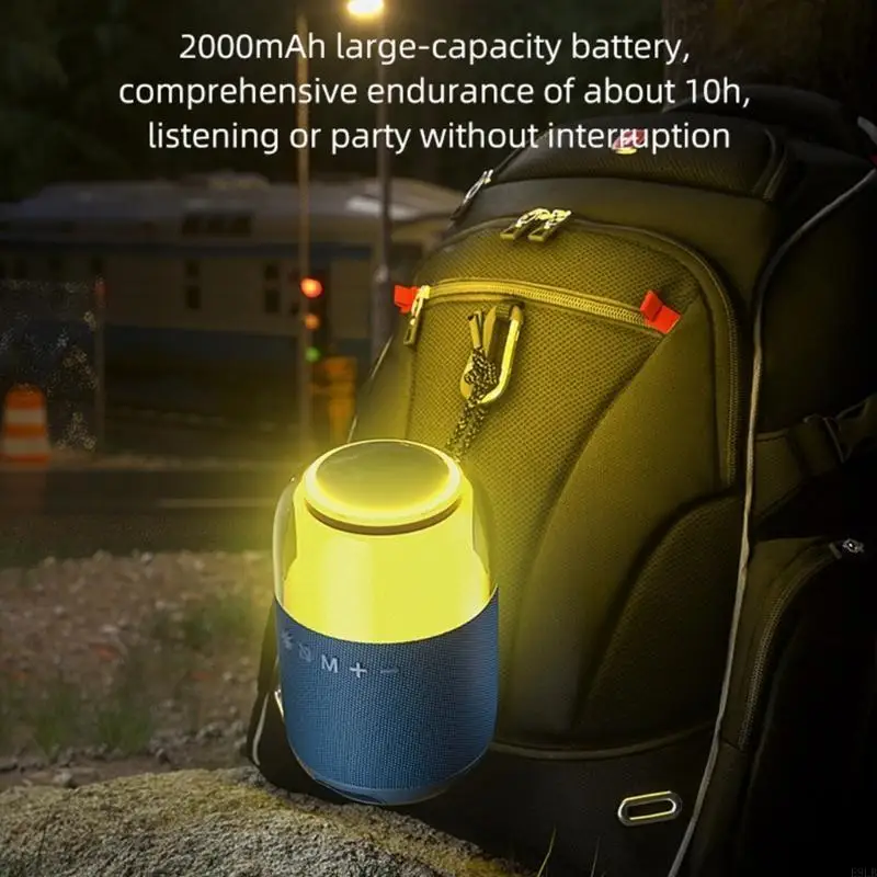 2025 Nuovo altoparlante compatibile a funzionale con suono immersivo e luci a LED colorate per divertimento in casa, o