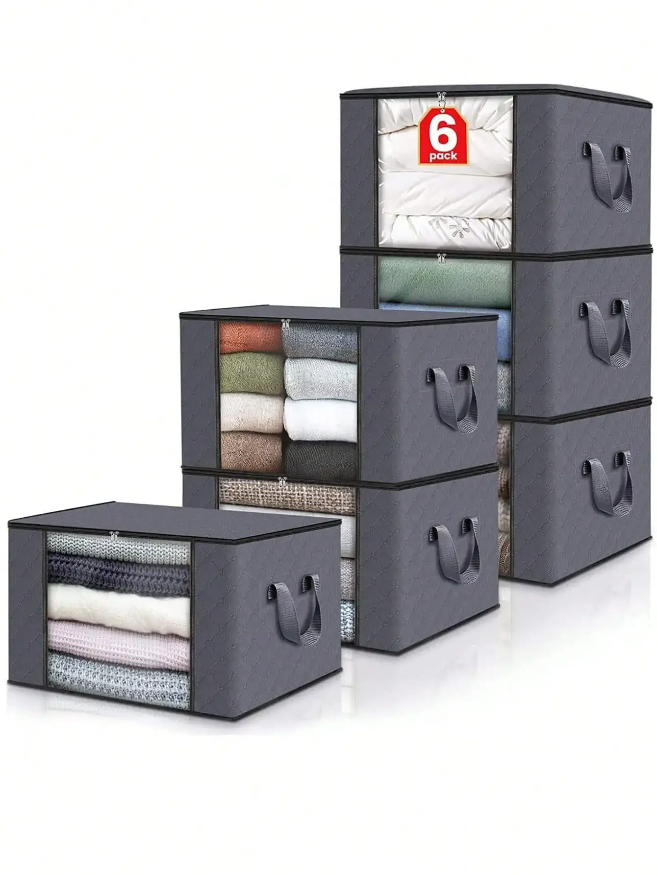 

CANBOUN большая вместительная сумка для хранения одежды, складные контейнеры для хранения одеял для организации шкафа для спальни