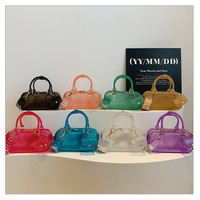 Summer PVC Transparent Jelly Handbag 2025 New Fashion Niche Ladies Shoulder Bag Women's Versatile Crossbody Pillow Bag Phone Bag