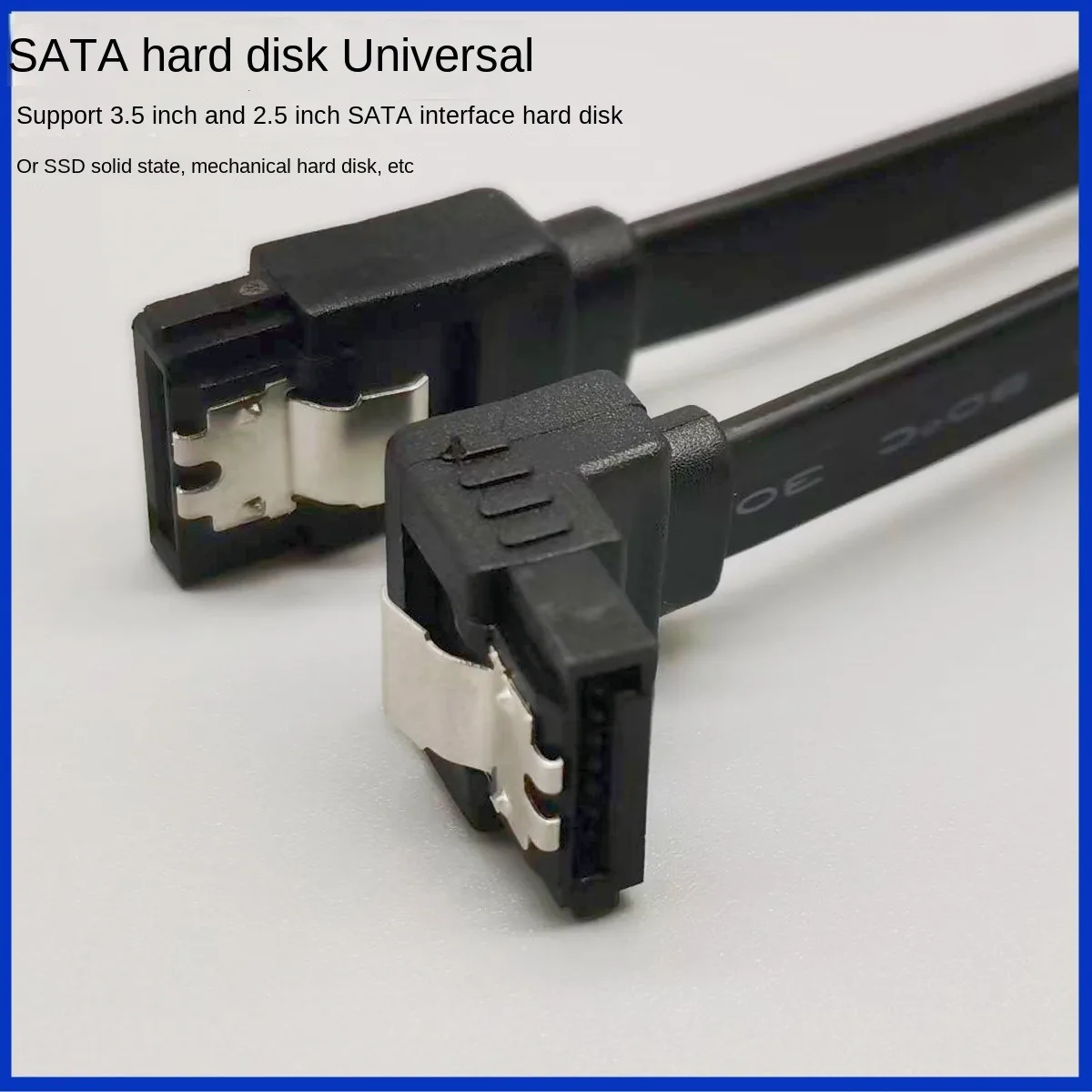 SATA III Cable 6.0 Gbps Sata 3 Sata III cable with Locking Latch Angle Sata 3.0 cable for SSD 2.5\