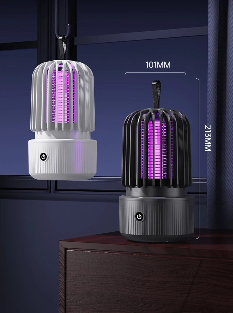 TINSOL Elektrische UV-Mückenfalle USB-Aufladbar Geeignet für Innen- und Außenbereich Mückenabwehrlampe – Detail 29