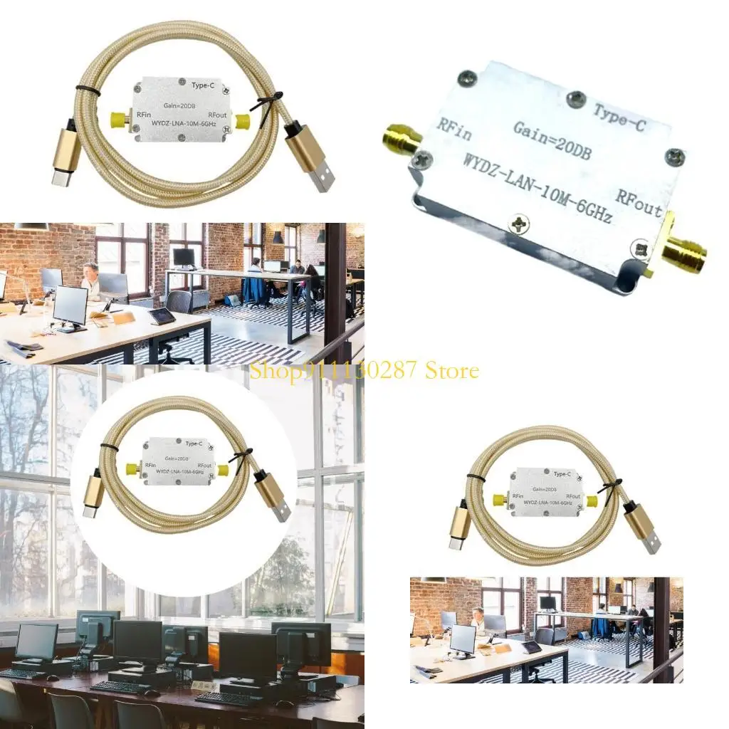 

J1HC 10M-6 ГГц Усилитель с низким уровнем шума 20 дБ высокая плоскостность