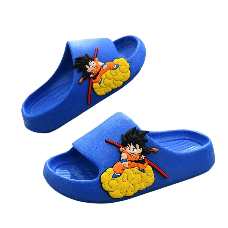 

Детские тапочки Dragon Ball Gookucartoon, новые домашние нескользящие сандалии с мягкой подошвой для родителей и детей, уличные сандалии, праздничный подарок, оптовая продажа