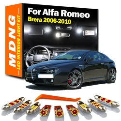 MDNG 11Pcs Canbus LED Bulb Interior Map Door Dome Trunk Light Kit For Alfa Romeo Brera 2006 2007 2008 2009 2010 Car Accessories