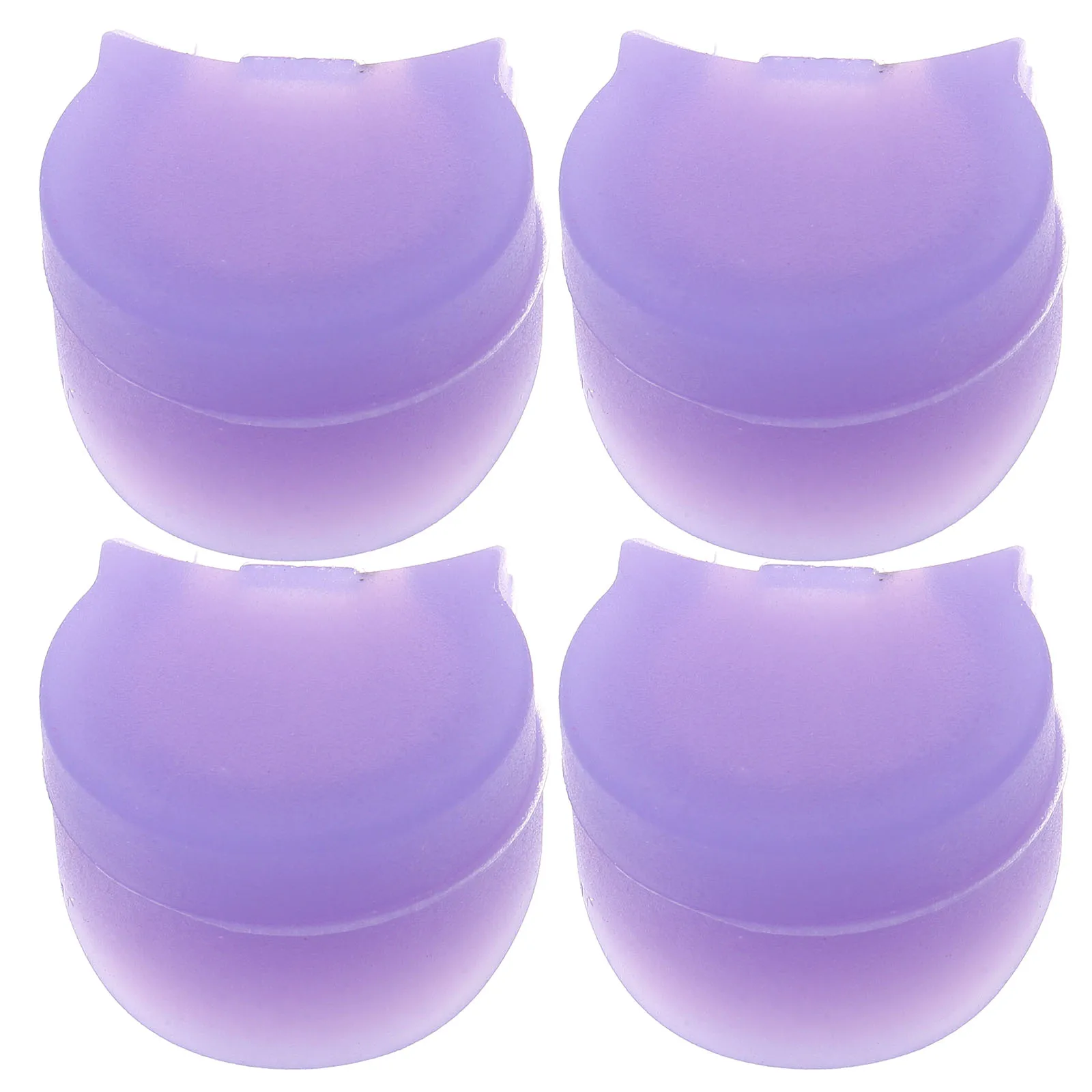 

4 Pcs Thumb Cover Clarinet Finger Rest Sleeves Protectors Simple Purple Silica Gel