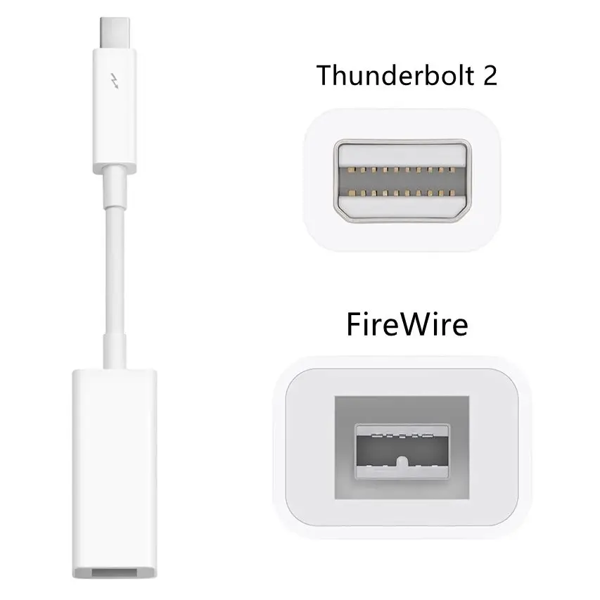 

Thunderbolt 2 To FireWire 800 RJ45 9pin Adapter Thunderbolt 3 2 To Fire 1394B network Card Suitable for Mac Computers Equipped